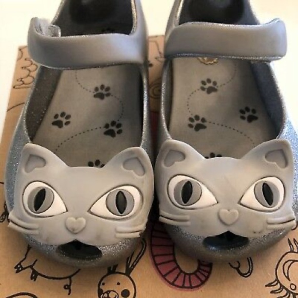 Mini Melissa glitter shoes size 8